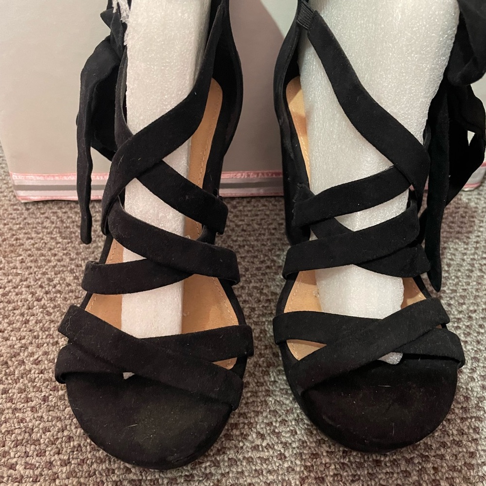 Torrid Black Strappy Heels